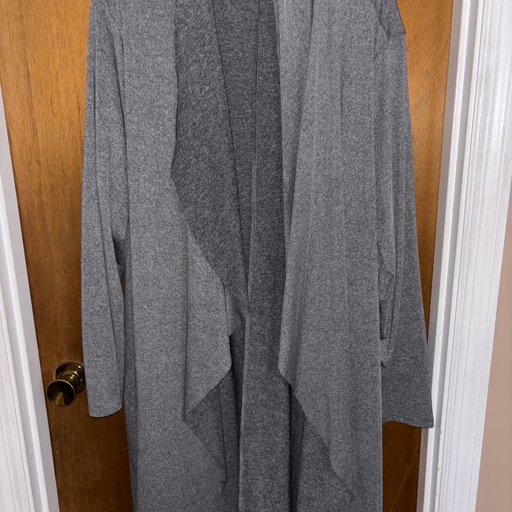 SHEIN Curve Heather Gray Cardigan